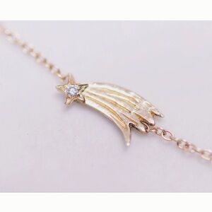 Sofia Zakia 14k gold shooting star necklace